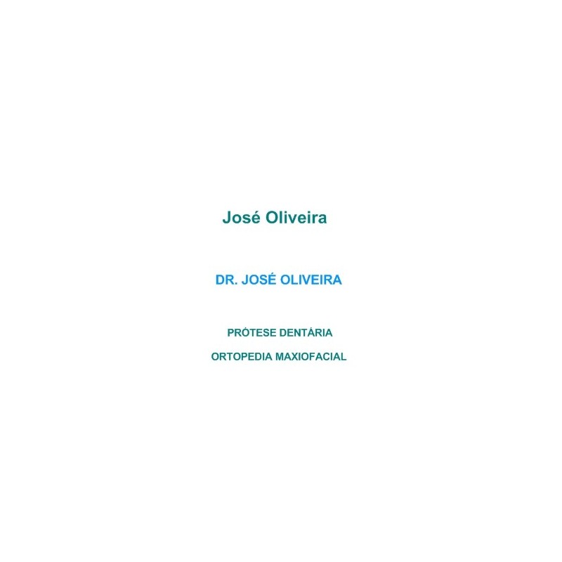 DR. JOSÉ OLIVEIRA