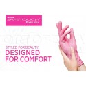 LUVAS DESCARTÁVEIS EM LATEX COR DE ROSA