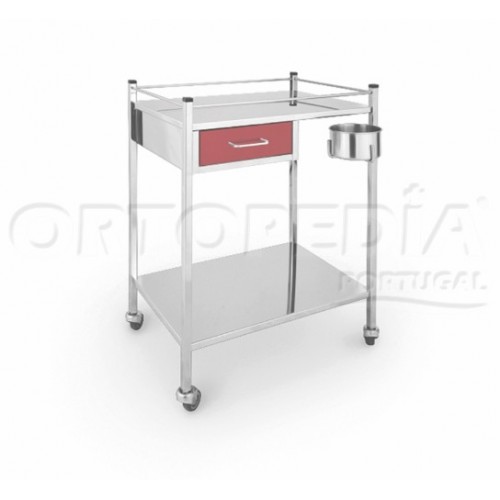 Mesa de pensos em inox 