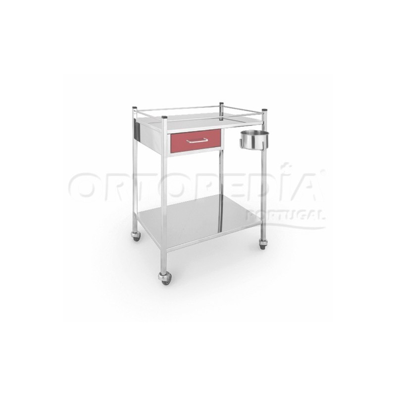 Mesa de pensos em inox 